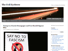 Tablet Screenshot of evileyebrow.com